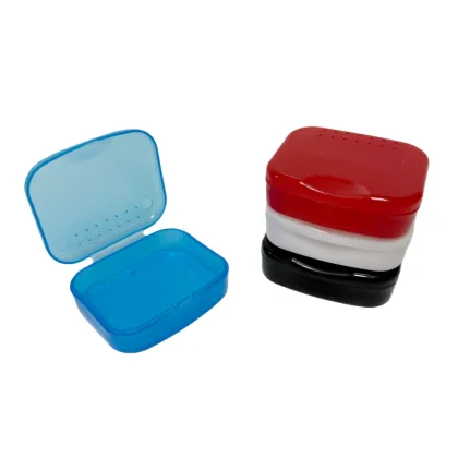 Sport Mouth Guard Case Mouth Guard Storage Box, Snap Lock Closure with Vent Holes