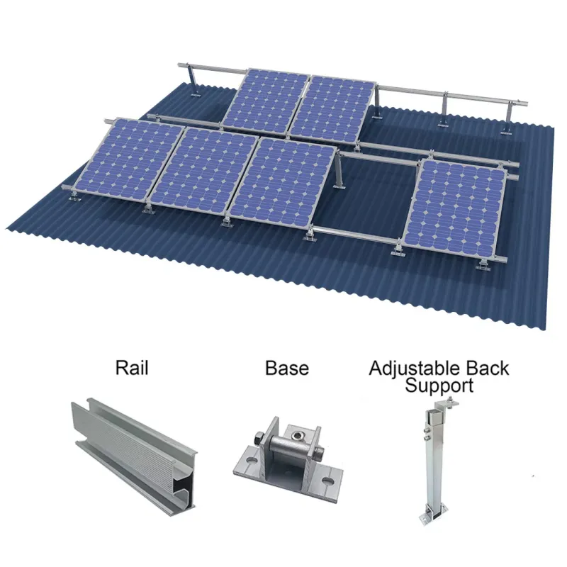 Solar Mounting System for Aluminum Panel Metal Flat Roofs