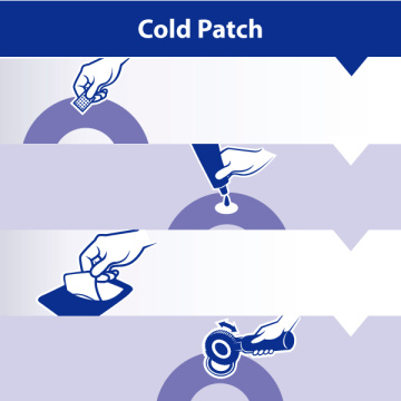 tire repair patch and Rubber Solution 125ml combination