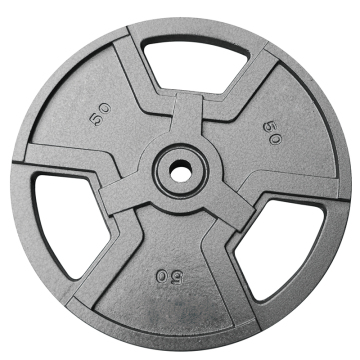 50LB Tri-Grip Cast Iron Olympic Weight Plate