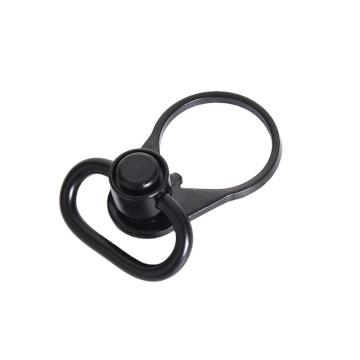 Pelat akhir ganda loop ambidextrous buffer loop strap slot slot adaptor: tugas berat 1,2 inci tekan tombol sling sling putar putar