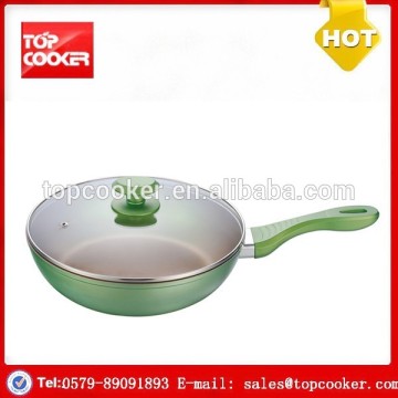 Aluminium Forged Color Nonstick Wok Pan