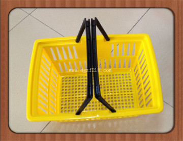 21L Colored Small Cheap Plastic Supermarket Basket Wholesaler