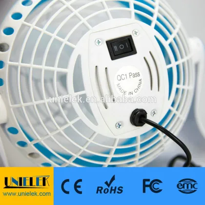 UNI-807 Usb fan flexible mini clip fan for power bank 2 speeds 6 inch fan blue green brown color