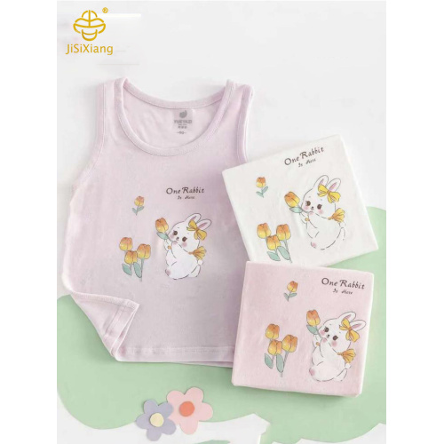 귀여운 작은 곰 프린트 민소원 아기 점프 수트