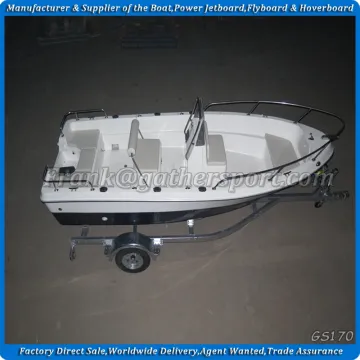 Gather factory China hot sale 5m fishing boat, fiberglass fishing boat, cheap fiberglass fishing boat for sale