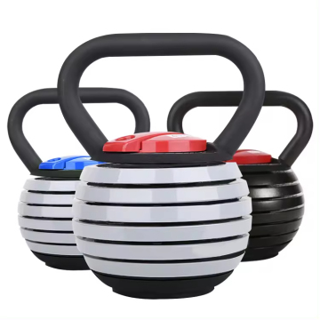 Dinuo Großhandel anpassbare Logo Verstellbare Kettlebells: 20 Pfund und 40 Pfund Gusseisenoptionen