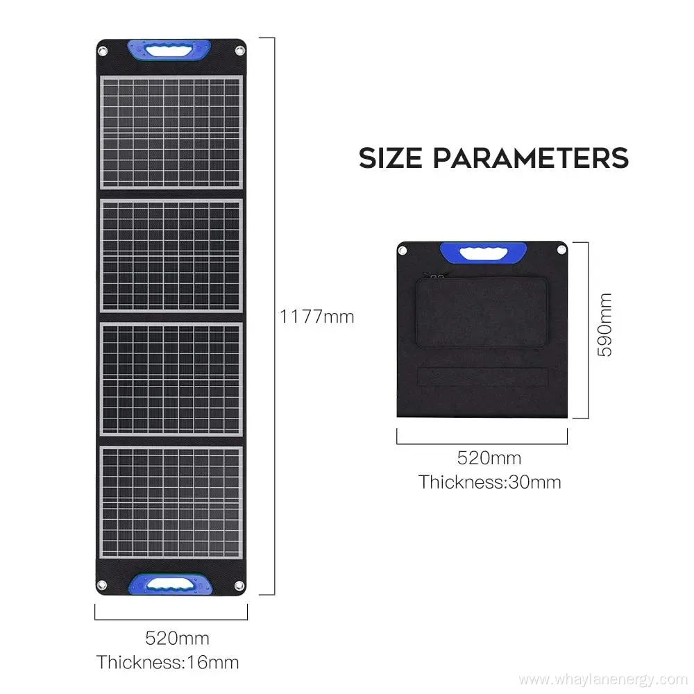 Waterproof Portable Foldable 60W 120W Camping Solar Panels