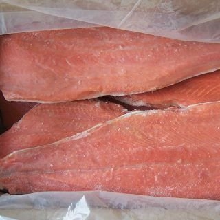 frozen whole salmon