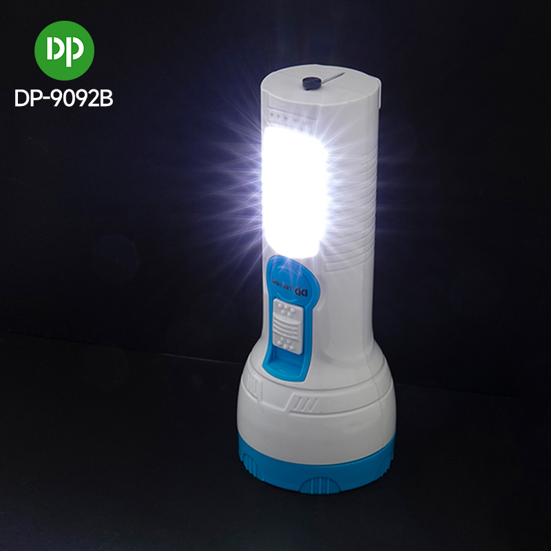 Rechargeable LED Emergency Flashlight Torch with Side Light