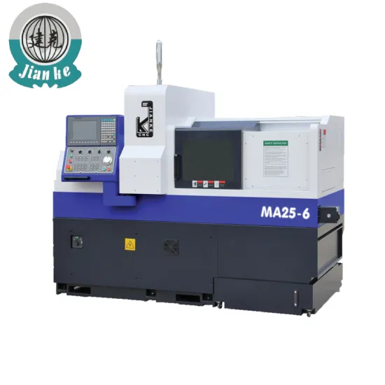 Nanjing Machinery Rotary Guide Sleeve Citizen Swiss Lathe Machine with Bar Feeder