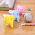 2pcs Cute Cartoon Elephant Pencil Sharpener Kawaii Stationery Kids Praise Gifts Manual Pen Cutter Tool School Office Supplies
