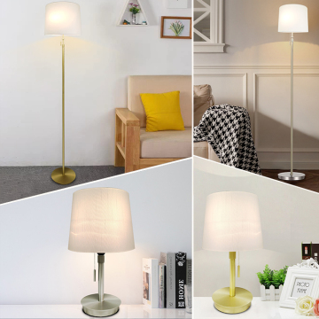 Modern Metal Fabric Table Light for Bedroom and Living Room