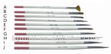 10Pcs Nail Art Gel Brush Set