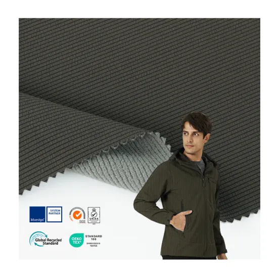 Small Softshell Polartec Fleece Jacket with TPU Lamination and Printed Patterns