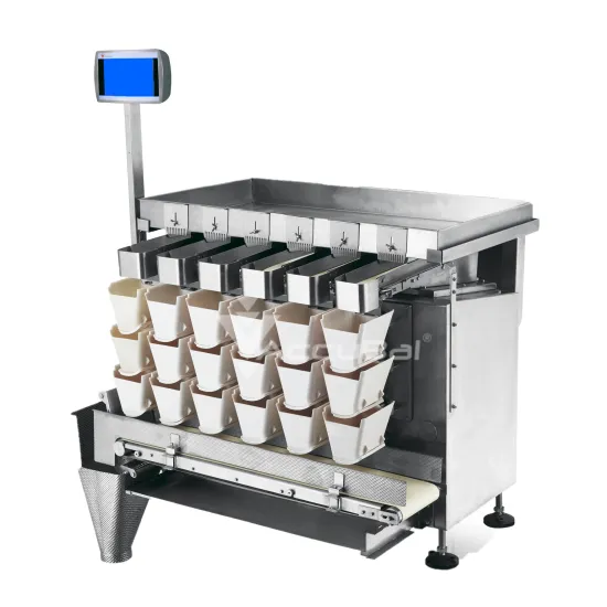Screw Feeder Sticky Jelly Packing Machine with Multihead Linear Weigher for Vacuum Packing