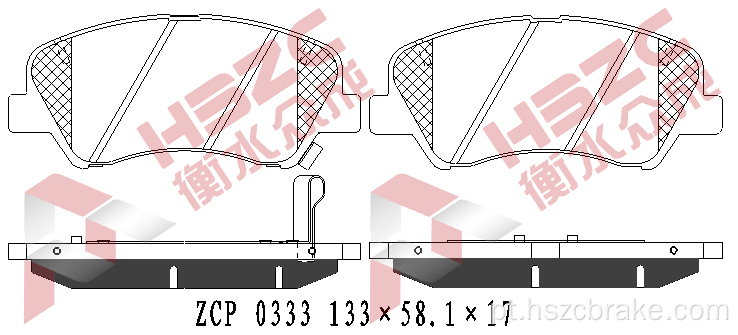 FMSI D1593 PAT DE FREIO CERAMICO PARA HYUNDAI