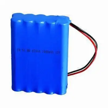 4/3 AAA 1,000mAh NiMH Rechargeable Battery Pack, UL/CE/RoHS Marks, 12V Voltage, Long Lifespan Cycle