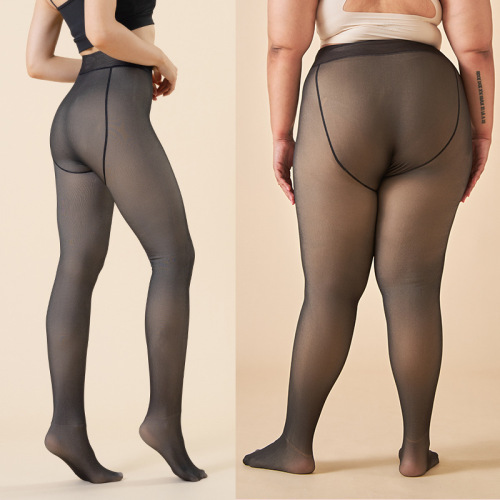Thick fleece panty hose for winter