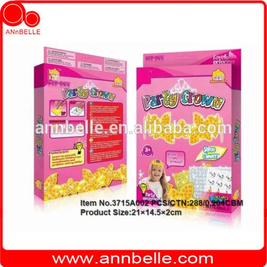 New design girl tiara toy girl party favor diy toy