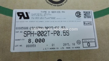 JST connector PH series 2.0mm pitch wire to board terminal connector SPH-002T-P0.5S