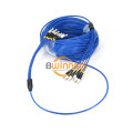 Cable de puente blindado de PVC blindado (OFNR) 6F FC-FC SM