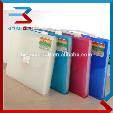 A4 A5 FC CHECK SIZE 12 Pockets PP Memperluas Dompet Fail dengan Pemegang