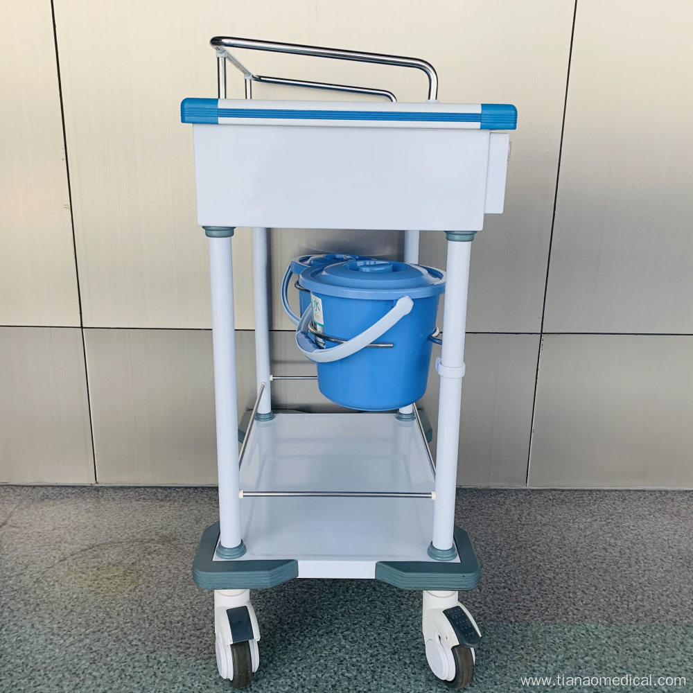 Hospital Steel ABS Ward Nursing Treatment Trolley