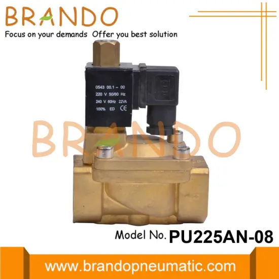 1'' Normally Open Solenoid Valve NOPU225A-08 PU225AN-08
