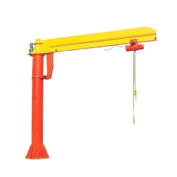 Electric Hoist Swing Arm Jib Crane: Column Mounted Floor Pedestal Slewing Pillar Cantilever Crane