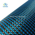 Plain fabric 3K blue carbon aramid hybrid cloth