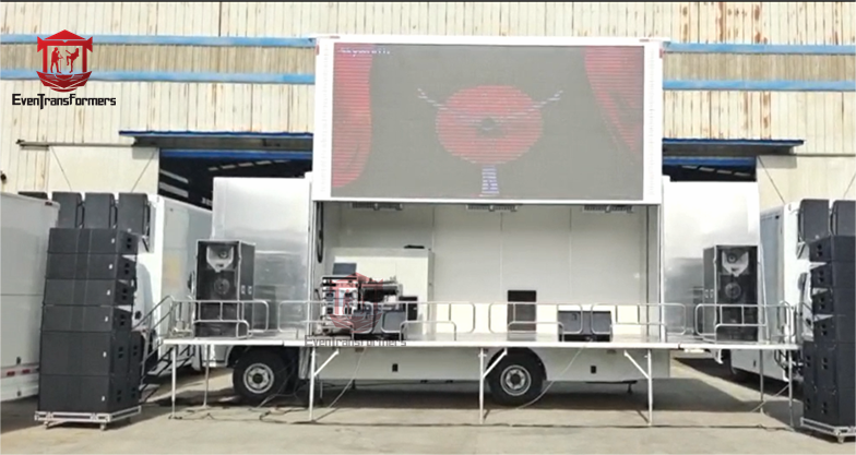 Camion de roadshow publicitaire LED