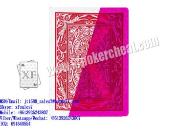 XF MAVERICK Paper Playing Cards Marked With Invisible Bar-Codes For Poker Scanners And Backside Markings For UV Contact Lenses