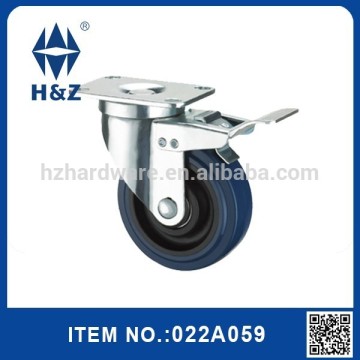 Steel hand trolley caster wheel medium duty