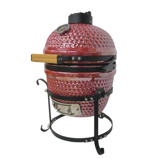 Auplex Wholesale small egg Ceramic 13" green BBQ portable Charcoal Grill