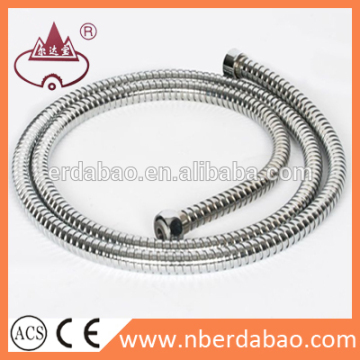 Flexible production stainless steel double ended clip shower hose