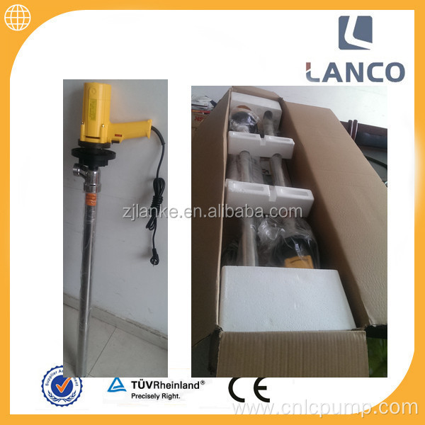 Electric oil barrel pump pvdf drum pump