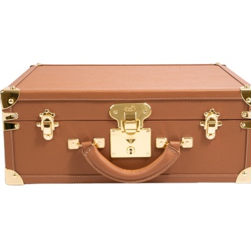 Legendary Leather Trunk: Luxury Organizer Travel Storage Steamer Case