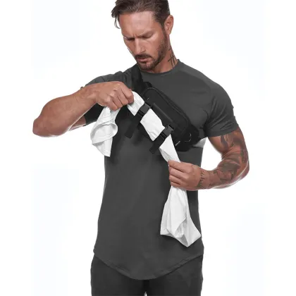 Outdoor Waterproof shoulder bag men Travel Hiking Running Men Crossbody Bag Chest Sling Bag For Men