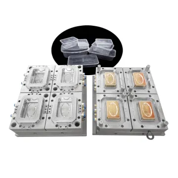 plastic pp food container box case round square multi thin-wall mold