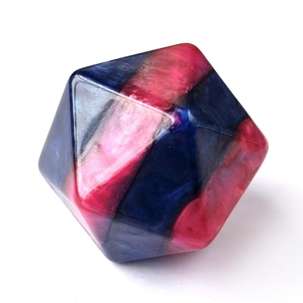 Marble Layered Polyhedral Dice 20 Sides Jpg