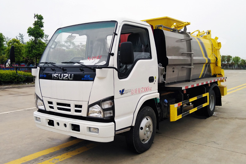 Isuzu 6m ³ Кухонные отходы грузовик