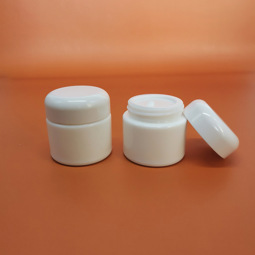 Milk Glass Jars With Cap And Gasket