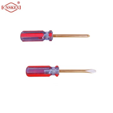 Flat cross screwdriver plastic handle