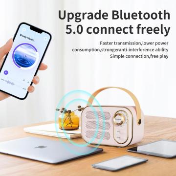 新しいプロモーションギフトアイテムミニヴィンテージBluetoothスピーカー