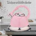 Pink Mirror Stainless Steel Whistling Water Kettle