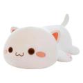 Tummy white kitten plush children's toy throw pillow