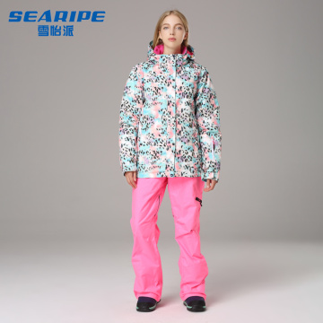 Ski Suit Women Winter Thicken Ski wear Waterproof Moutian Ski Jacket Snowboard Set Pants snow jacket and pants Female