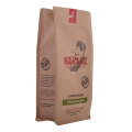250 g braunes Kraftpapier flacher Boden kompostierbares Material Bioverstufiger Kaffee/Teebeutel benutzerdefinierter Druck