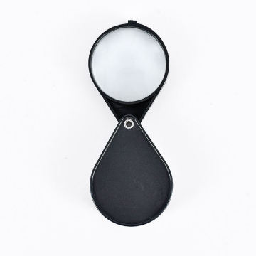 Portable 60mm 6X Folding Magnifying Glass in Customized Plastic Material
